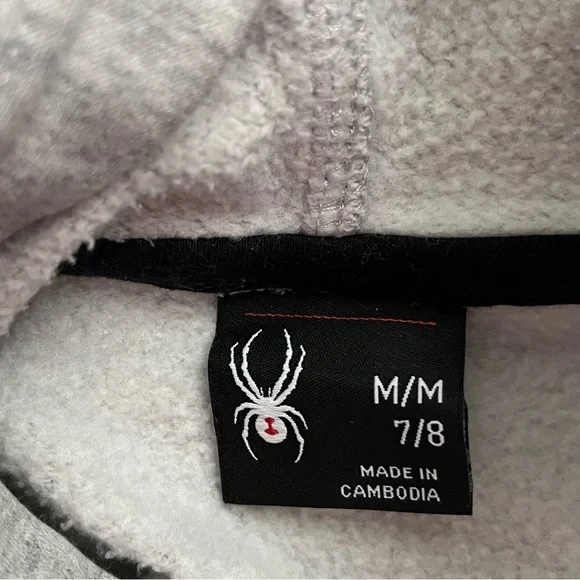 SPYDER KIDS HOODIES BUNDLE Athletic Sweatshirt | Black & Grey | Size 7/8 - Picture 6 of 10